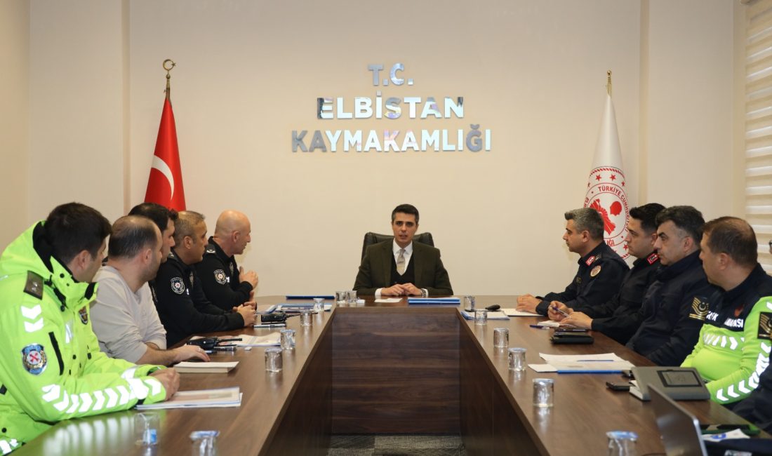 İlçede genel asayiş ve güvenlik konularının ele alındığı değerlendirme toplantısı,