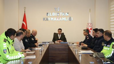 İlçede genel asayiş ve güvenlik konularının ele alındığı değerlendirme toplantısı,